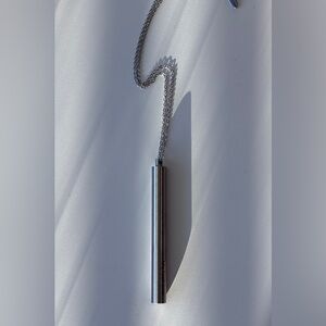 Cigarette Tube Pendant Necklace